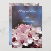 アニバーサリーさくらんぼ開花ツリー 招待状 (正面/裏面)