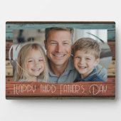 アニバーサリーの木カスタムの写真父の日 フォトプラーク (正面)