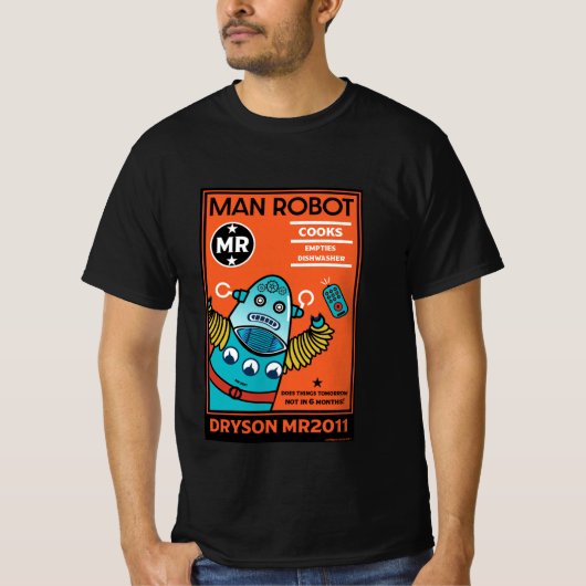 アニバーサリーまたは結婚のロボット Tシャツ (正面)