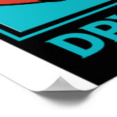 アニバーサリーやスクエアの結婚ロボット贈り物 ポスター (角)