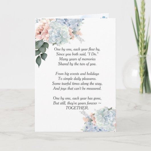 アニバーサリーアジサブーケ カード (正面)