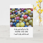 アニバーサリーインザおもしろいボールピットカード カード (黄色い花)