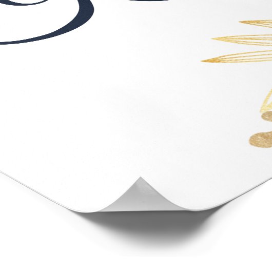 アニバーサリーエレガントウォーターカラーフローラへようこそ ポスター (角)