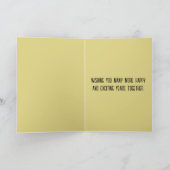 アニバーサリーカップルお祝いシャンパンフルテス カード (内部)