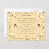 アニバーサリーカップル祈りの言葉はがき ポストカード (正面/裏面)