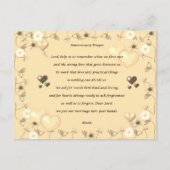 アニバーサリーカップル祈りの言葉はがき ポストカード (正面)