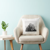 アニバーサリーカップル結婚写真の日付 クッション (椅子)