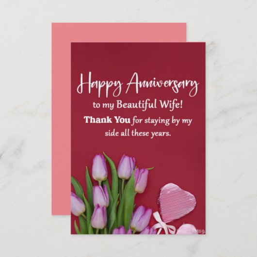 アニバーサリーカード (正面/裏面)