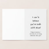 アニバーサリーカード 箔カード (内部)