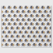 アニバーサリーキャッツハート ラッピングペーパー (フラット)