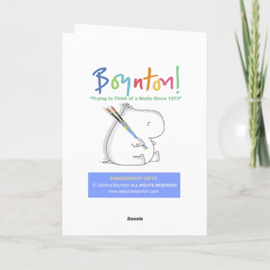 アニバーサリーギフトボイントン カード (裏面)