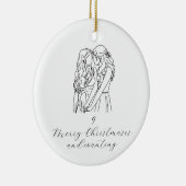 アニバーサリークリスマスオーナメント(同性愛者愛) セラミックオーナメント (右)