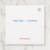 アニバーサリークルージングダックラベル フェイバータグ (裏面)