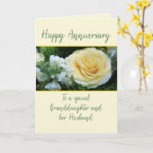 アニバーサリーグランドドーター&サマーイエローローズ カード (黄色い花)