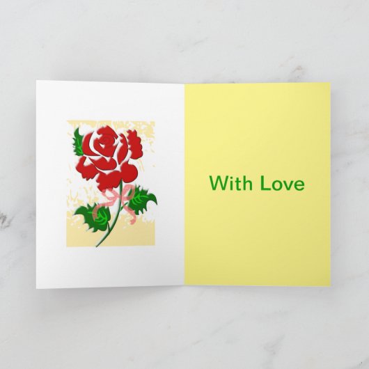 アニバーサリーグリーティングカード カード (内部)