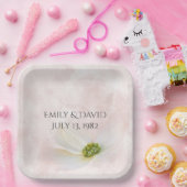 アニバーサリーコスモスの花 ペーパープレート (パーティー)