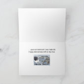 アニバーサリーコンテントメント/2匹の眠い猫/ユーモア カード (内部)