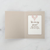 アニバーサリーコーヒーとハートと蒸気 カード (内部)