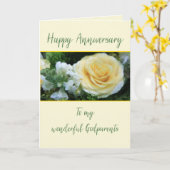 アニバーサリーゴッドパープルズイエローローズ カード (黄色い花)