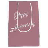 アニバーサリーシャンパンと紙吹雪 ミディアムペーパーバッグ (裏面)