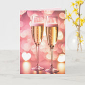 アニバーサリーシャンパンフルテス カード (黄色い花)