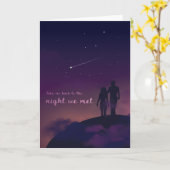 アニバーサリースター観戦カップルのカード カード (黄色い花)