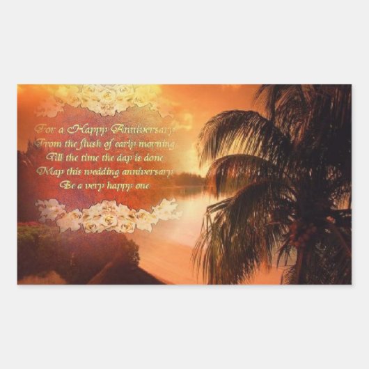 アニバーサリーステッカー 長方形シール (正面)