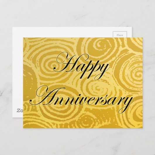 アニバーサリースワーズ金ゴールド ポストカード (正面/裏面)