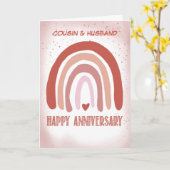 アニバーサリーソフトピンクウォーターカラーレインボー カード (黄色い花)