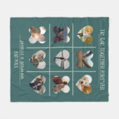 アニバーサリーティックタックトゥアズ写真テンプレート フリースブランケット (正面(横))