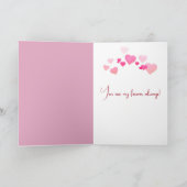 アニバーサリーテディベアwithバラ カード (内部)