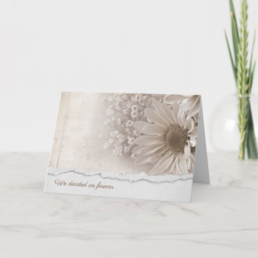 アニバーサリーディナーデイジーブーケ カード (正面)