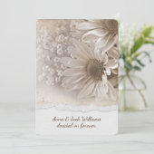 アニバーサリーディナー招待状デイジーデザイン 招待状 (スタンド正面)