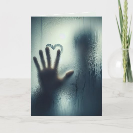 アニバーサリーハートオンウェットグラス カード (正面)