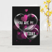 アニバーサリーハートバブル カード (黄色い花)