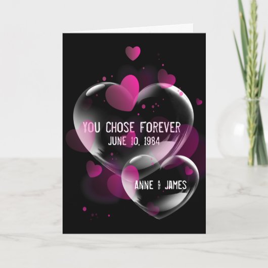 アニバーサリーハートバブル カード (正面)