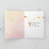 アニバーサリーハートヒマワリとラディバグ カード (内部)