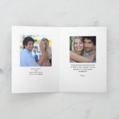 アニバーサリーハートフォトコラージュカスタム カード (内部)