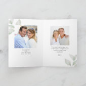 アニバーサリーハート型フォトコラージュ緑 カード (内部)