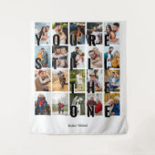 アニバーサリーバックドロップ20写真あなたは残り1 タペストリー (正面)