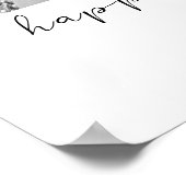 アニバーサリーパーソナライズされたロマンチックなメッセージ写真 ポスター (角)