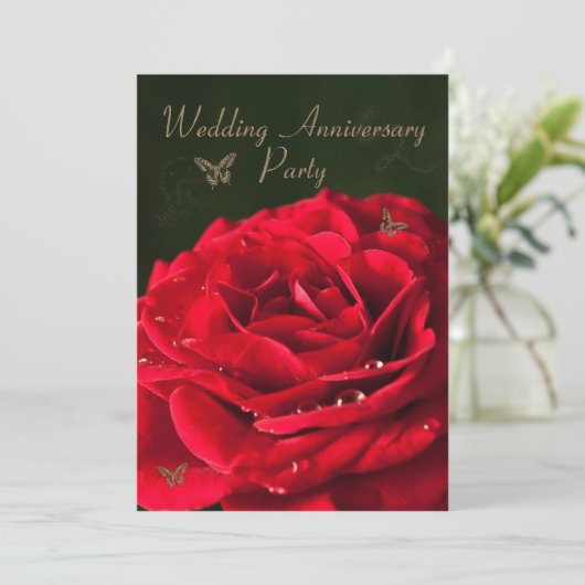 アニバーサリーパーティの招待状 招待状 (スタンド正面)