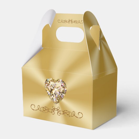 アニバーサリーパーティーの好意アイディア。写真パーソナライズされた、 フェイバーボックス (裏面サイド)