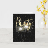 アニバーサリーパーティースパーカーズ招待状 カード (黄色い花)