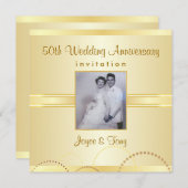 アニバーサリーパーティー-カスタムフォト招待状 招待状 (正面/裏面)