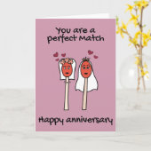 アニバーサリーパーフェクトマッチミセス&ミセスLGBTQプンカード カード (黄色い花)