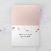 アニバーサリーピンクローズオンヴィンテージピアノ カード (内部)