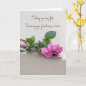 アニバーサリーピンクローゼズオンサンド カード (黄色い花)