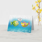 アニバーサリーフィッシュinバブル カード (黄色い花)