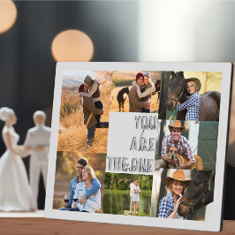 アニバーサリーフォトコラージュYou are the One Gray フォトプラーク